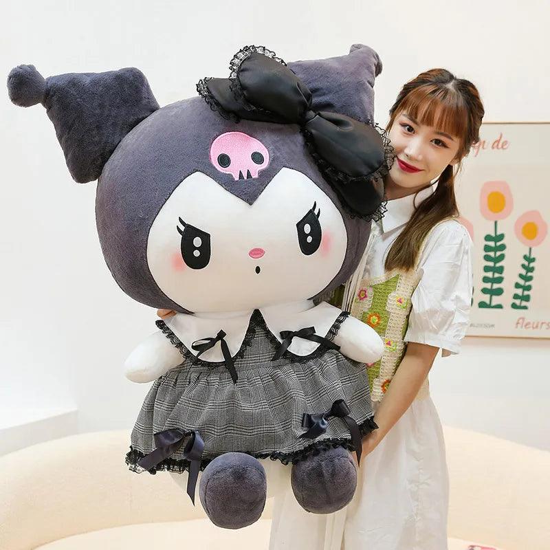 Big Size Kuromi Melody Cinnamoroll Plush Toys Pillow Anime Stuffed Doll Anime Sofa Cushion Girl's Room Decoration Xmas Gift - Brand My Case
