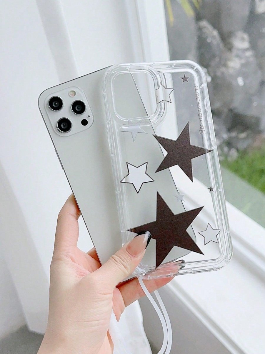 Big Star Pattern Phone Case With Lanyard - Brand My Case