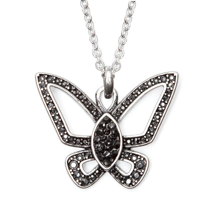 Black & Bold Butterfly Necklace - Brand My Case