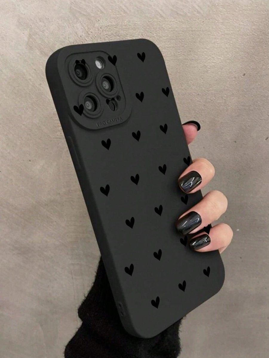 Black Heart Anti fall Phone Case - Brand My Case