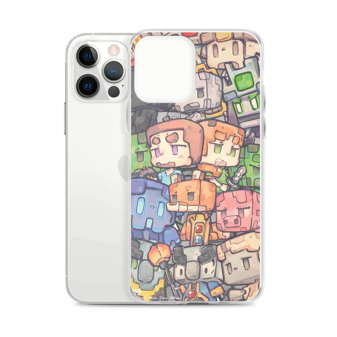 Block Game Premium Clear Case for iPhone - Brand My Case