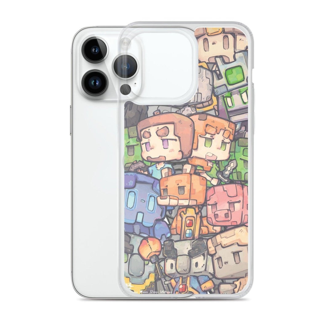 Block Game Premium Clear Case for iPhone - Brand My Case