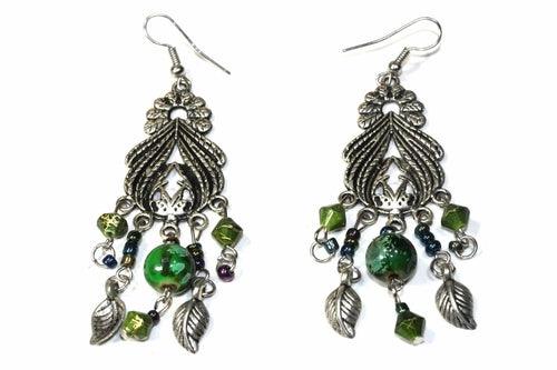 Bohemian Queen Marbled Bead Earrings - Brand My Case