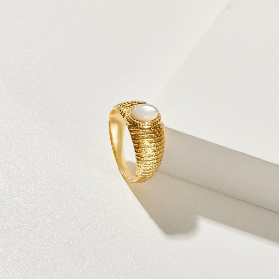 Boho Pearl Ring, Chunky Ring, Minimalist Ring For Women - Brand My Case