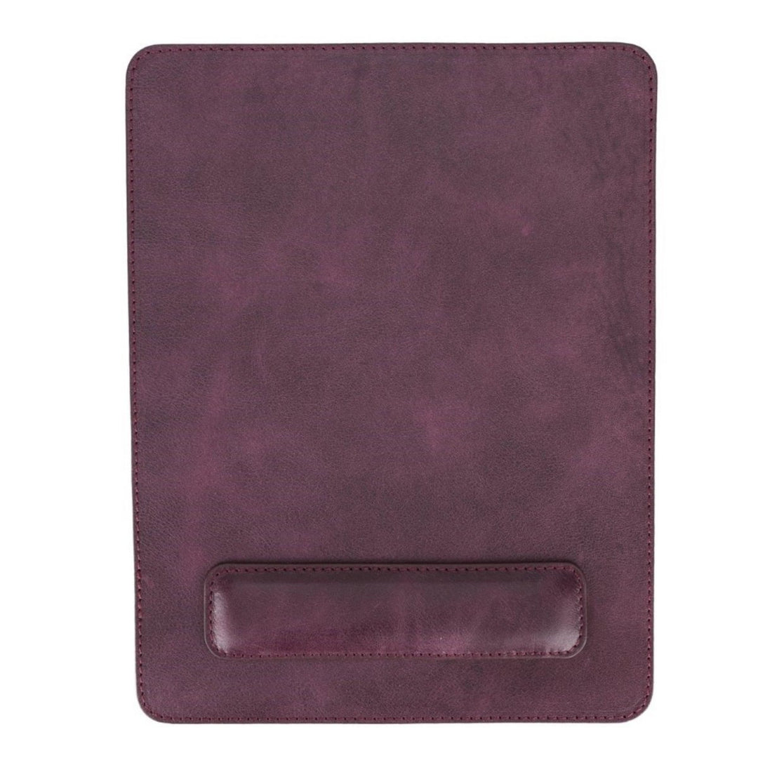 Boulder Full-Grain Leather Mouse Pad with Hand Support - Brand My Case