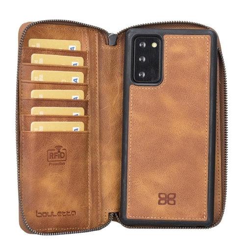 Bouletta Samsung Note 20 Series Leather Pouch Magnetic Wallet Case - Brand My Case