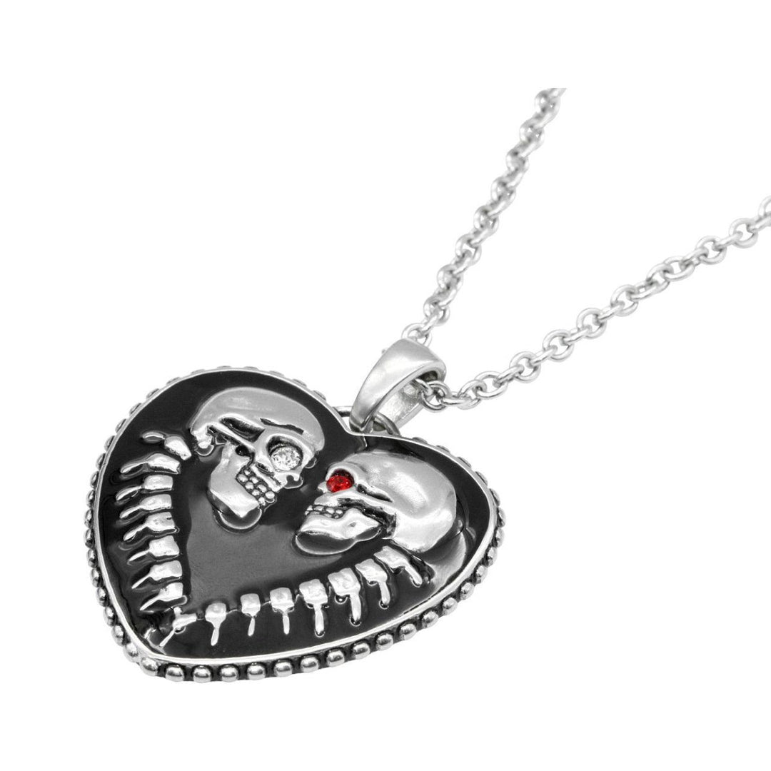 Bound For Eternity Skull Heart Necklace - Brand My Case