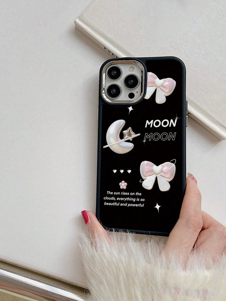 Bow Moon Moon Pattern Phone Case - Brand My Case