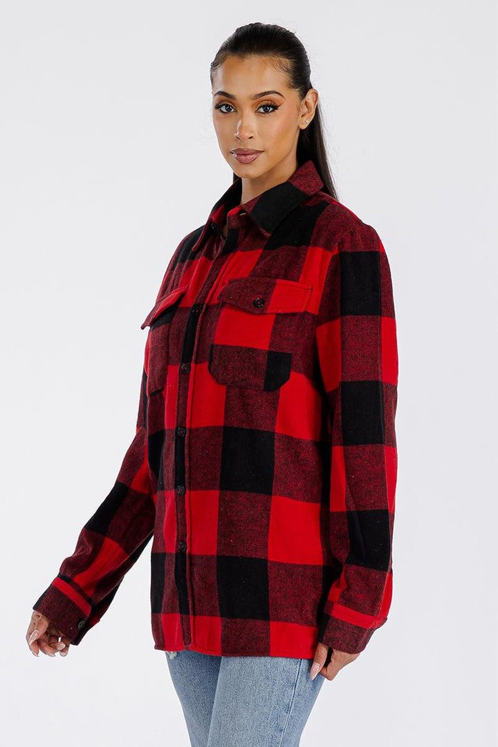 Boyfriend Oversized Soft Flannel Shacket - Brand My Case