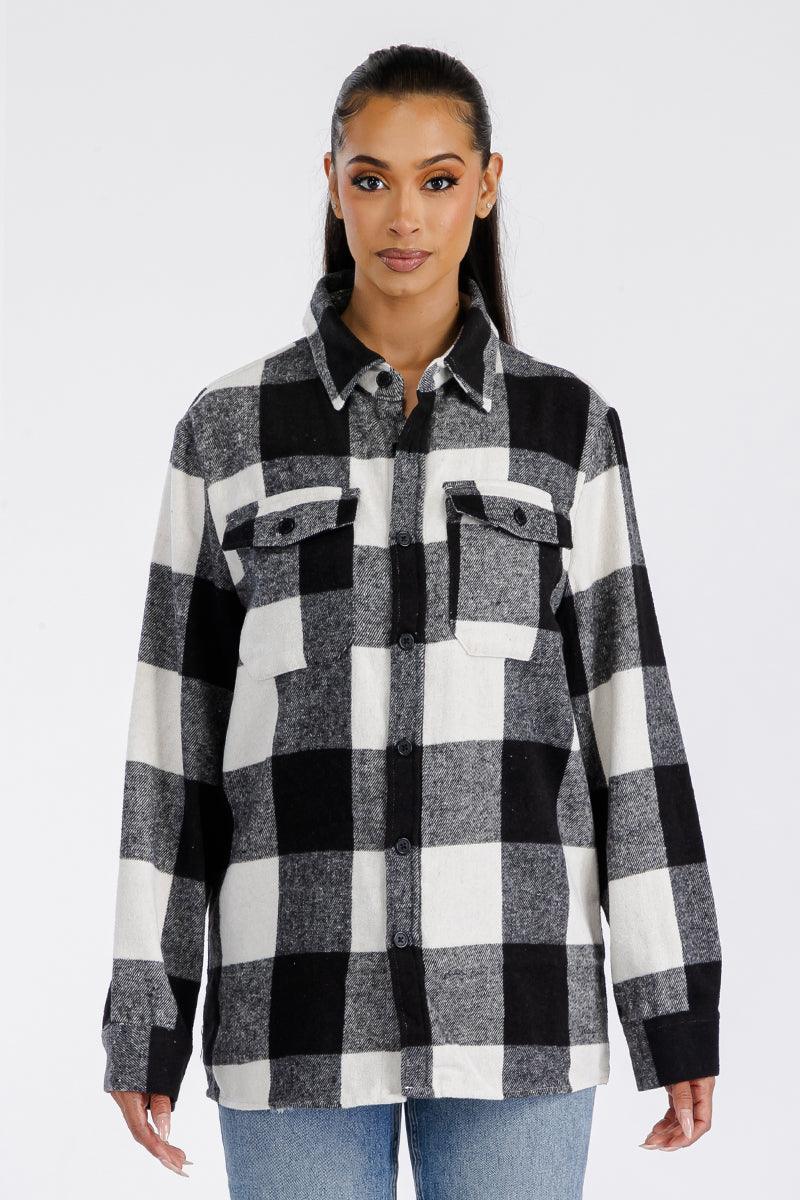 Boyfriend Oversized Soft Flannel Shacket - Brand My Case