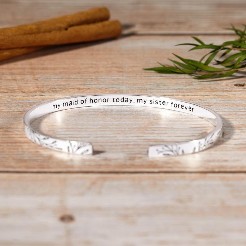 Bridesmaid Bracelet Gift, Bridesmaid Proposal Gift, Maid of Honor Gift - Brand My Case