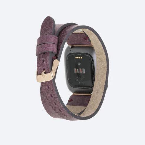 Bristol Double Tour Slim FitBit Leather Watch Straps - Brand My Case