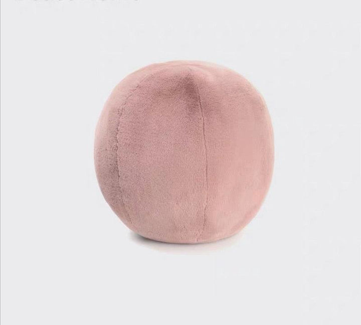 Bubble Kiss Nordic Ball Shaped Solid Color Stuffed Plush Pillow for Sofa Seat Decorative Cushion Soft Office Waist Rest Pillow - Brand My Case