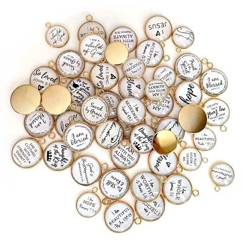 Bulk Assorted Christian and Scripture Charms for Jewelry Making – 16 & - Brand My Case