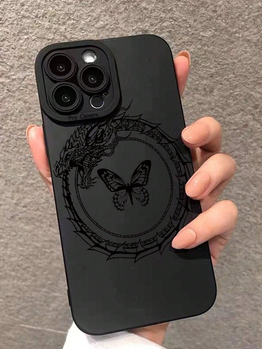 Butterfly Dragon Pattern Phone Case - Brand My Case
