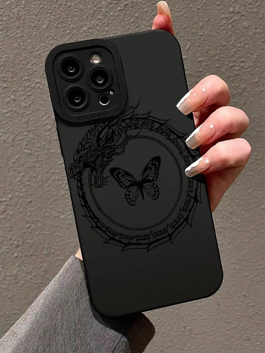 Butterfly Dragon Pattern Phone Case - Brand My Case