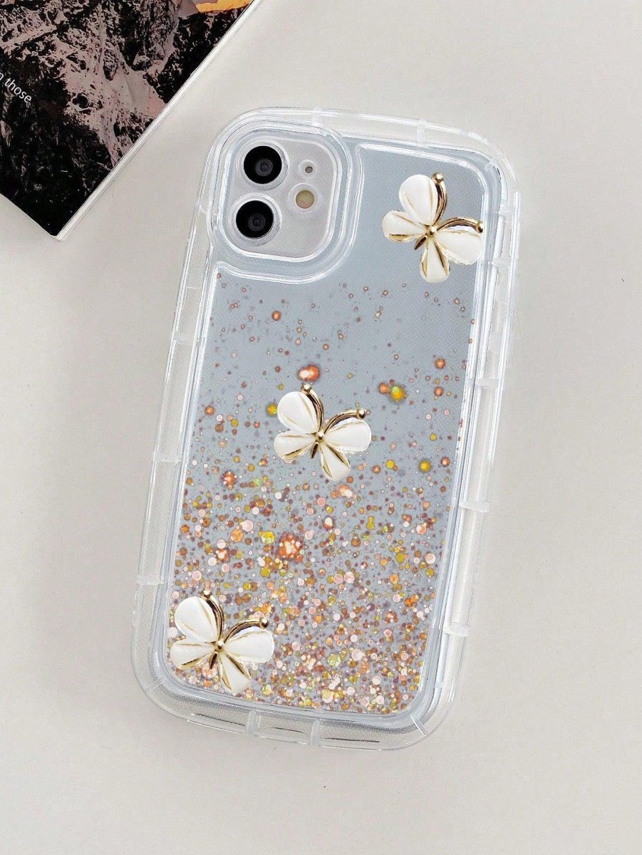 Butterfly Golden Pattern Anti fall Phone Case - Brand My Case