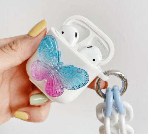 Butterfly Headphone Cover Bluetooth Wireless Transparent - Brand My Case