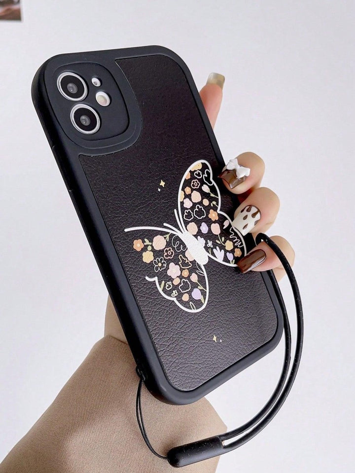 Butterfly Multicolor Phone Case With Lanyard - Brand My Case