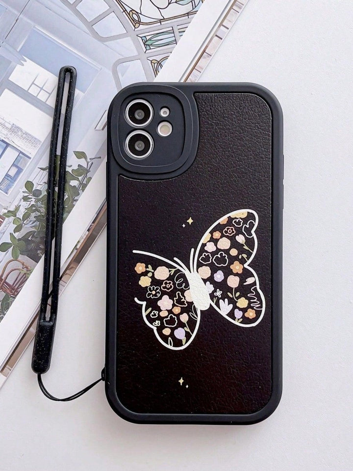 Butterfly Multicolor Phone Case With Lanyard - Brand My Case