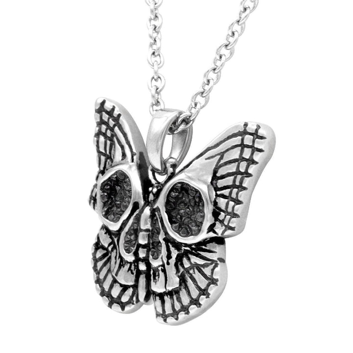 Butterfly skull necklace - Brand My Case