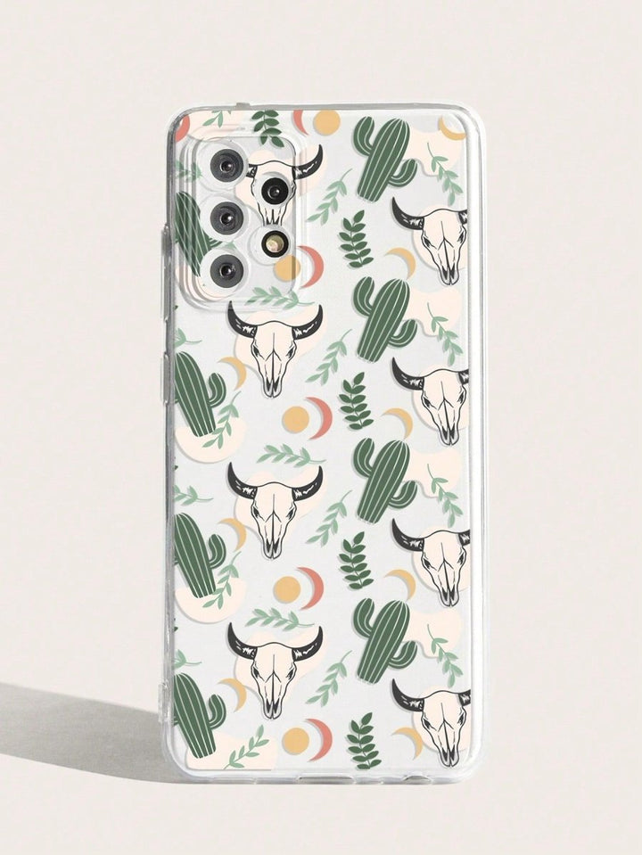 Cactus Bull Pattern Phone Case - Brand My Case