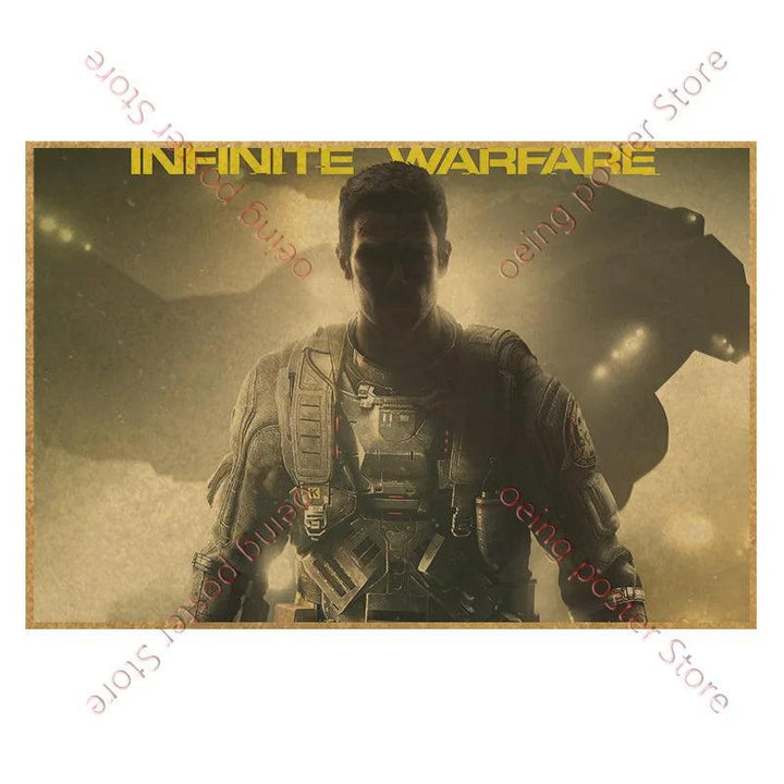 Call of Duty Game Poster - Vintage Wall Art - Home Decor for Game Room - Brand My Case