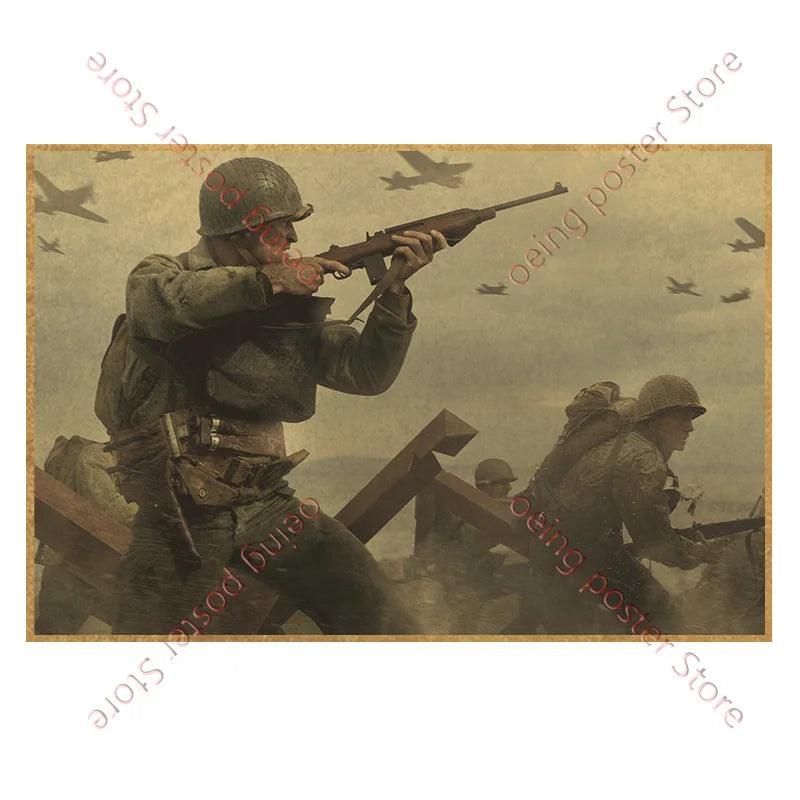 Call of Duty Game Poster - Vintage Wall Art - Home Decor for Game Room - Brand My Case