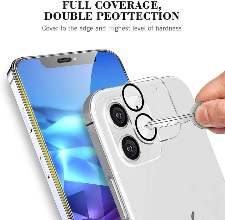 Camera Lens HD Tempered Glass Protector for iPhone 12 [6.1] Only - Brand My Case