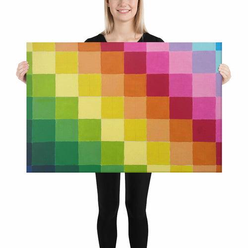 Canvas - Rainbow Pattern - By Ingrid DiPonsard - Brand My Case