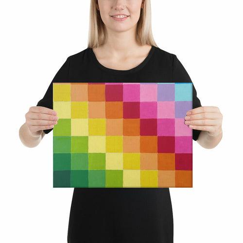 Canvas - Rainbow Pattern - By Ingrid DiPonsard - Brand My Case