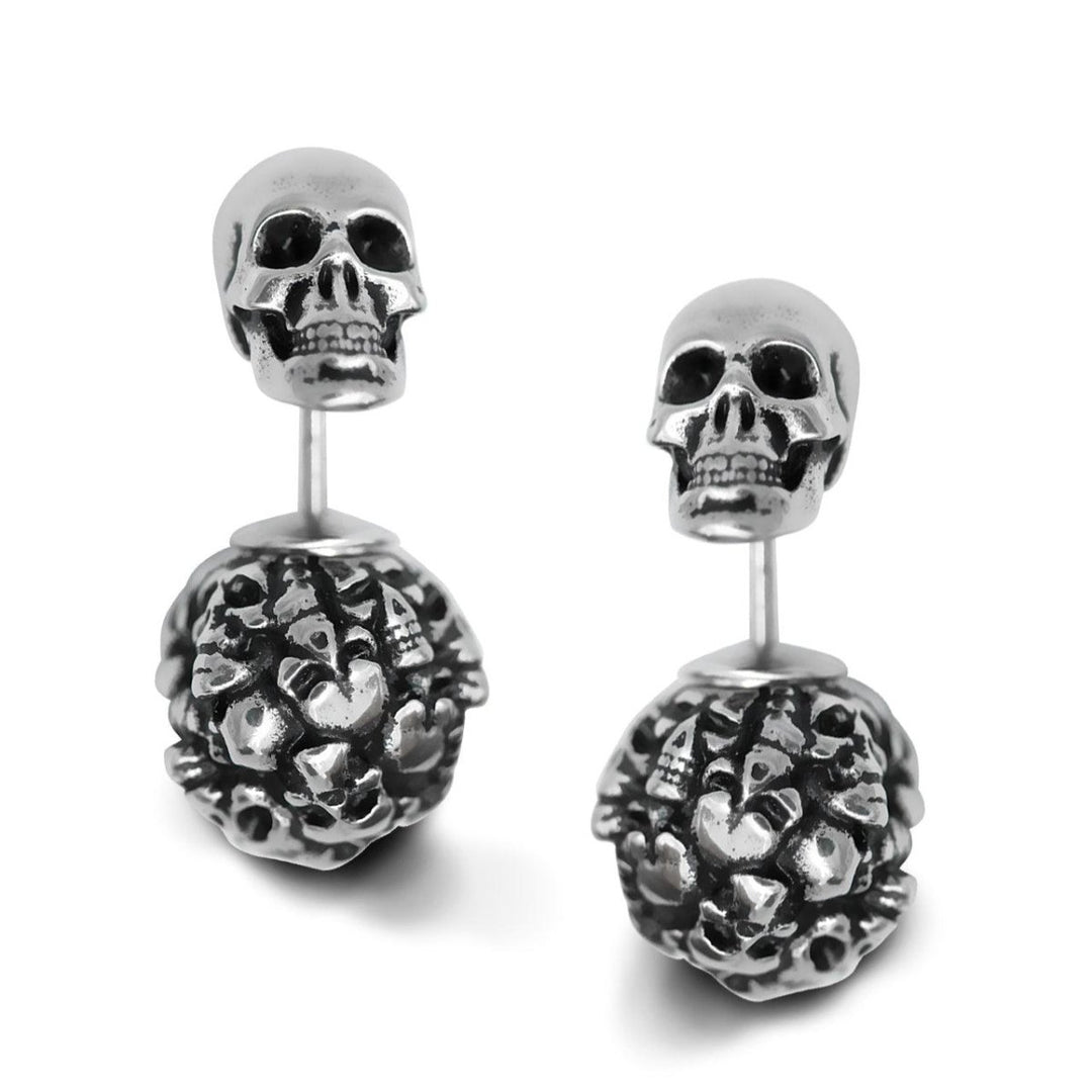 Captivated Souls Heart Skull Earrings - Brand My Case