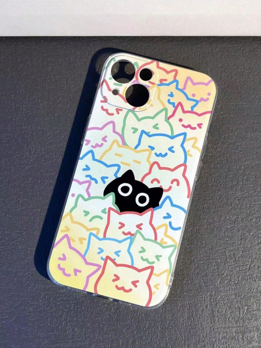 Cartoon Cat Pattern Anti fall Phone Case - Brand My Case