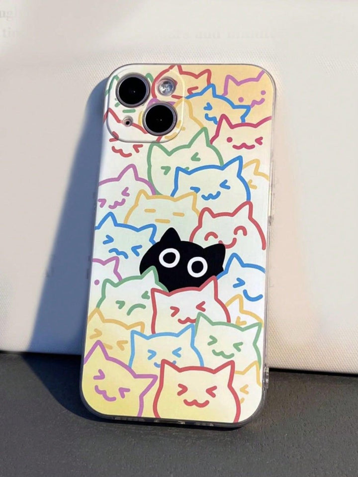 Cartoon Cat Pattern Anti fall Phone Case - Brand My Case