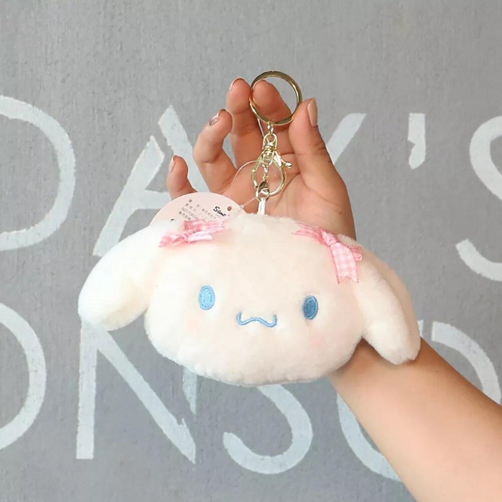 Cartoon Cute Sanrio Melody Plush Purse Keychain Hello Kitty Coin Purse Cinnamoroll Plush Pendant Soft Stuffed Plush Toy for Girl - Brand My Case