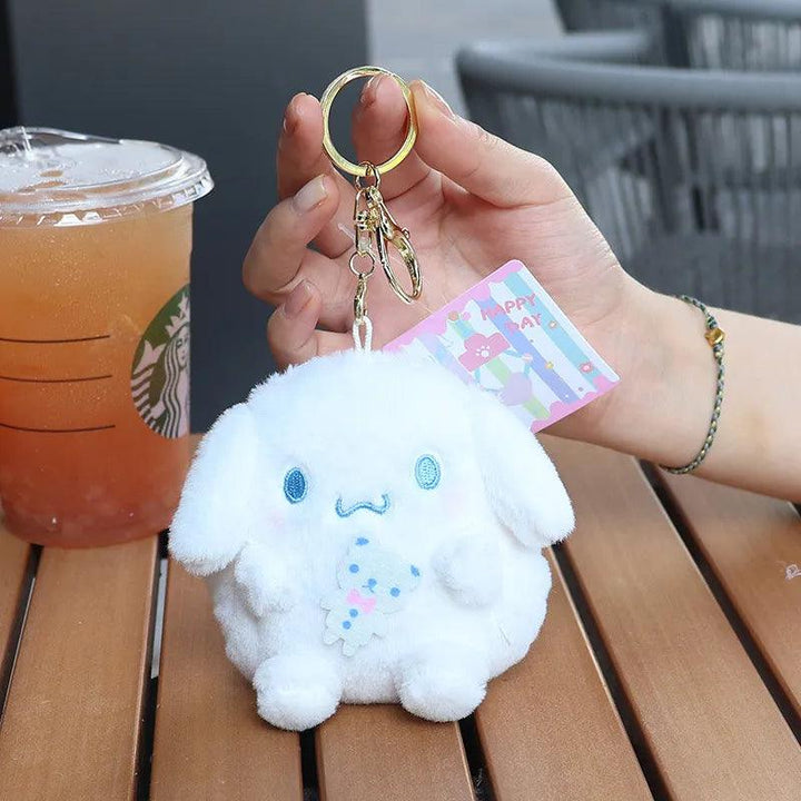 Cartoon Cute Sanrio Melody Plush Purse Keychain Hello Kitty Coin Purse Cinnamoroll Plush Pendant Soft Stuffed Plush Toy for Girl - Brand My Case