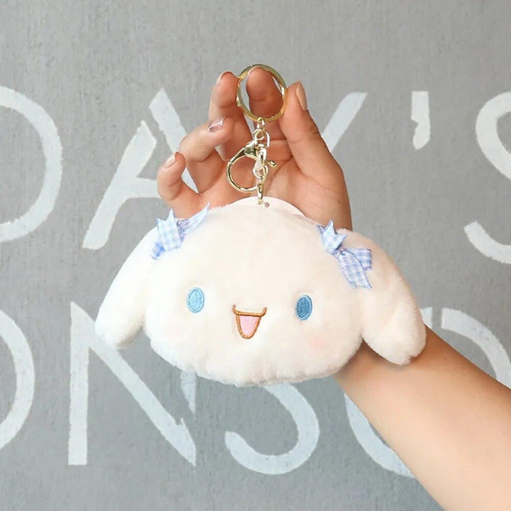 Cartoon Cute Sanrio Melody Plush Purse Keychain Hello Kitty Coin Purse Cinnamoroll Plush Pendant Soft Stuffed Plush Toy for Girl - Brand My Case