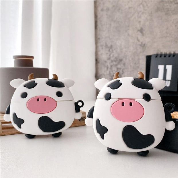 Cartoon Sitting Cow Headphone Cover Protective Shell - Brand My Case