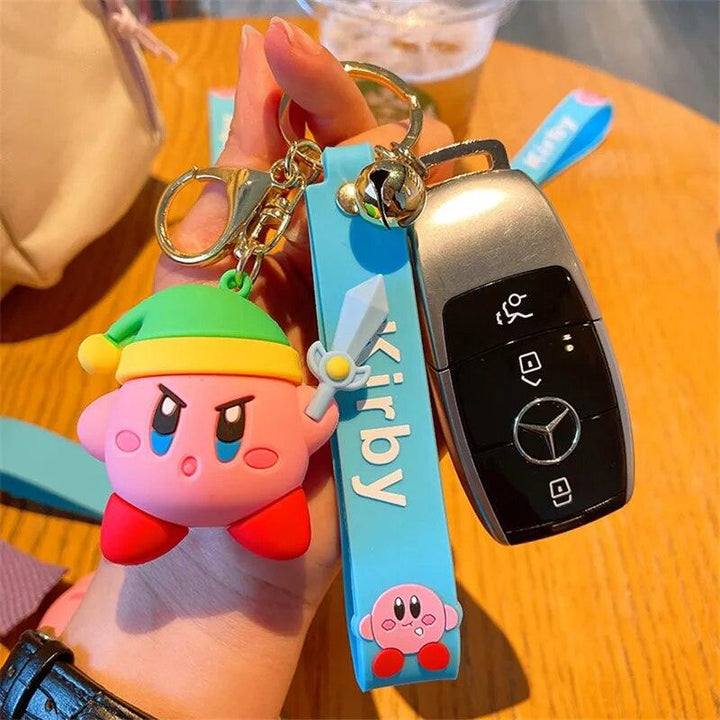 Cartoon Waddle Dee Doo Game Sweet Pink Kirby Anime Pendant Kabi  Keychian Children Birthday Gifts Women Car Bag Key Chian Girls - Brand My Case