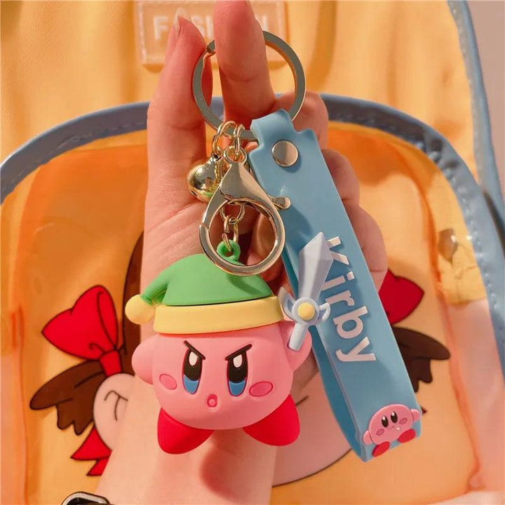 Cartoon Waddle Dee Doo Game Sweet Pink Kirby Anime Pendant Kabi  Keychian Children Birthday Gifts Women Car Bag Key Chian Girls - Brand My Case