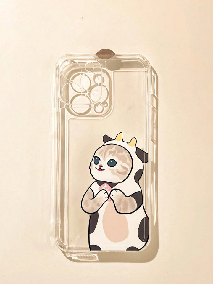 Cat Cow Print Clear Phone Case - Brand My Case