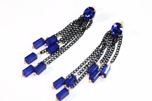 Chain & Beads Dangle Earrings - Brand My Case