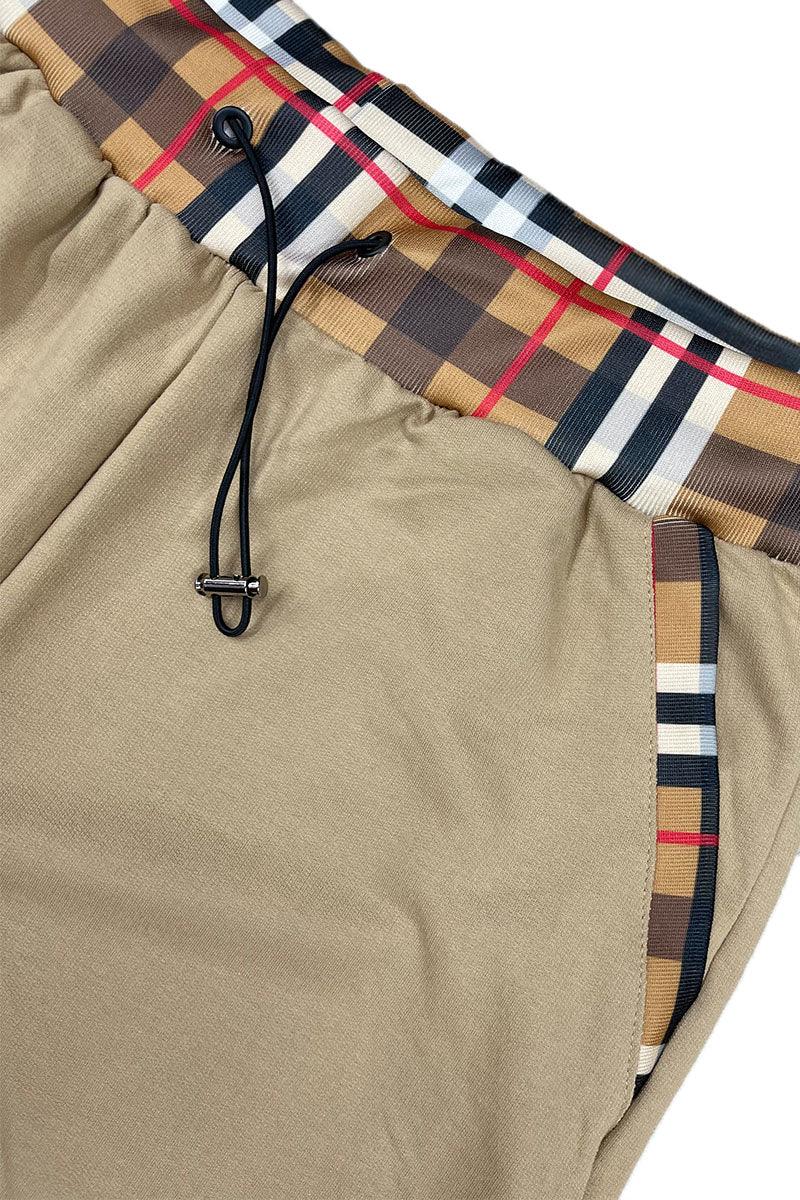 Checkered Detail Shorts - Brand My Case