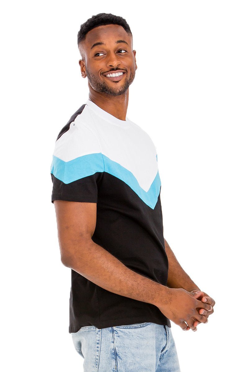 CHEVRON COLORBLOCK  TSHIRT