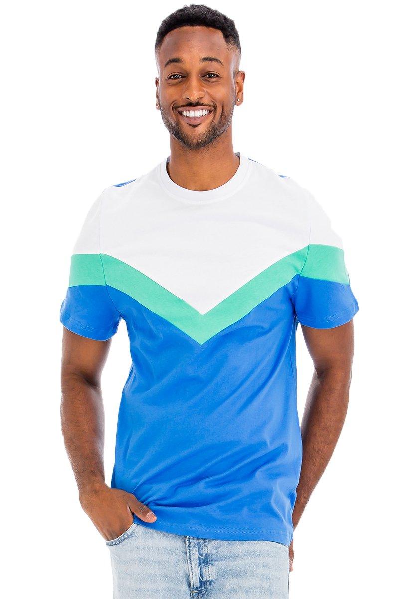 CHEVRON COLORBLOCK TSHIRT - Brand My Case