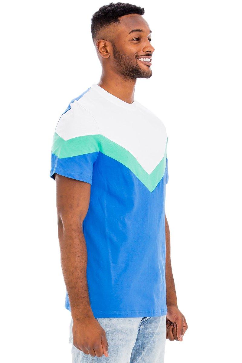 CHEVRON COLORBLOCK TSHIRT - Brand My Case