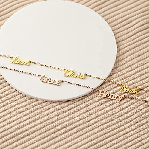 Children Name Necklace, Mother Family Necklace, Multiple Name Necklace - Brand My Case