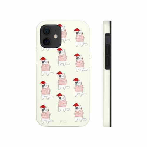 Christmas Cat Tough Case for iPhone with Wireless Charging - Brand My Case