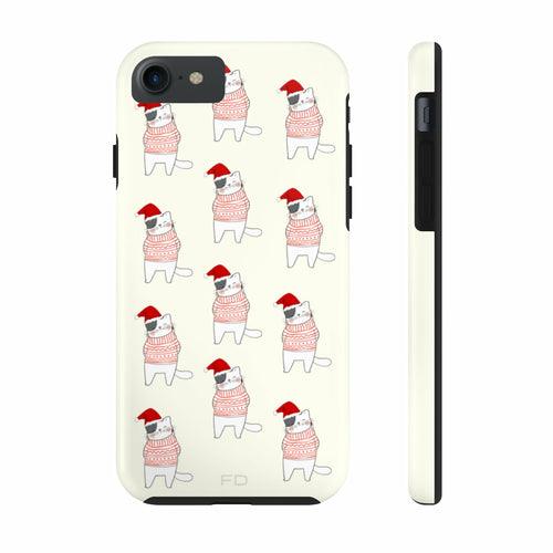 Christmas Cat Tough Case for iPhone with Wireless Charging - Brand My Case