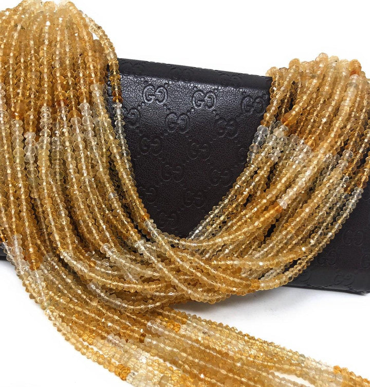Citrine Gemstone Beads, Shaded Citrine Beads, Jewelry Supplies, - Brand My Case